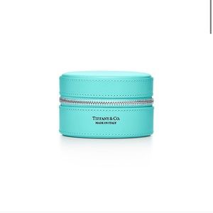Tiffany & Co round jewelry case NWT